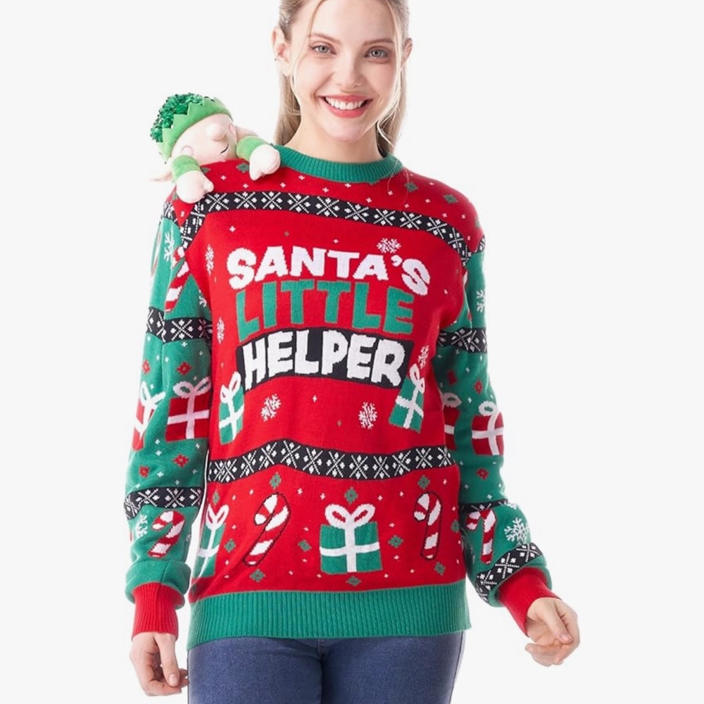 GIGGLING GETUP - Ugly Sweater w/ Plush Toy - Picture 4 of 4